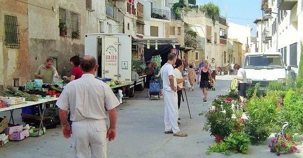 Market days, finestrat village