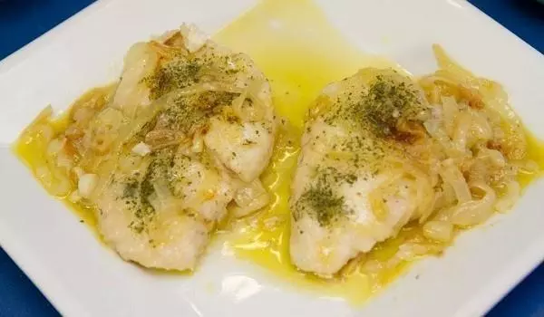 Spanish Fish with Onion Sauce