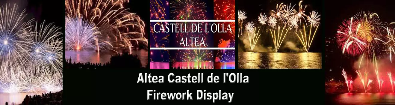 Altea Castell de l'Olla Fireworks