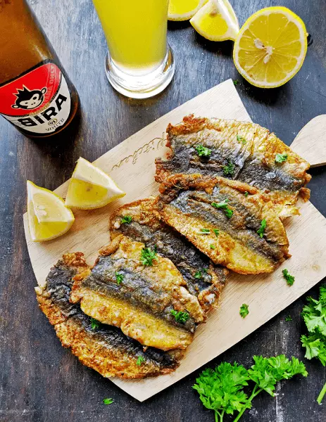 Pan fried sardines, Sardinas Fritas