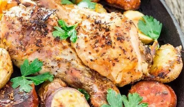 Spanish Chicken with Chorizo and Potatoes